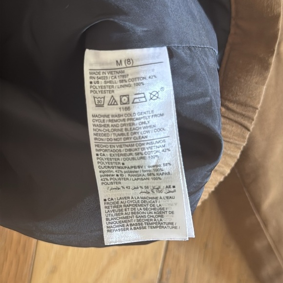 OLD NAVY | Boys Girls Unisex Hooded Parka Jacket Raincoat |  Butterscotch (8) M - Picture 4 of 6